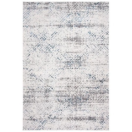 Safavieh 4 x 6 ft. Amalfi 500 Power Loomed Rectangle RugCream & Navy AMF552B-4